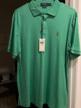 Polo by Ralph Lauren Men’s Mint Green Short-Sleeve Polo